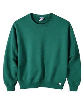 Vintage Russell Athletic Green Crewneck Sweatshirt Made USA Size L